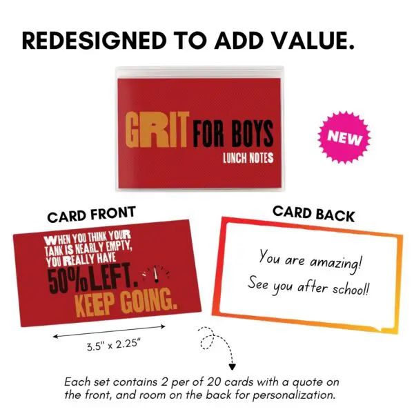  - Card Front - Grit for Boys Redesign